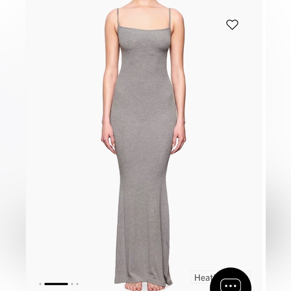 NWT SKIMS

Soft Lounge Long Slip GREY Dress SMALL NEW - Picture 3 of 7